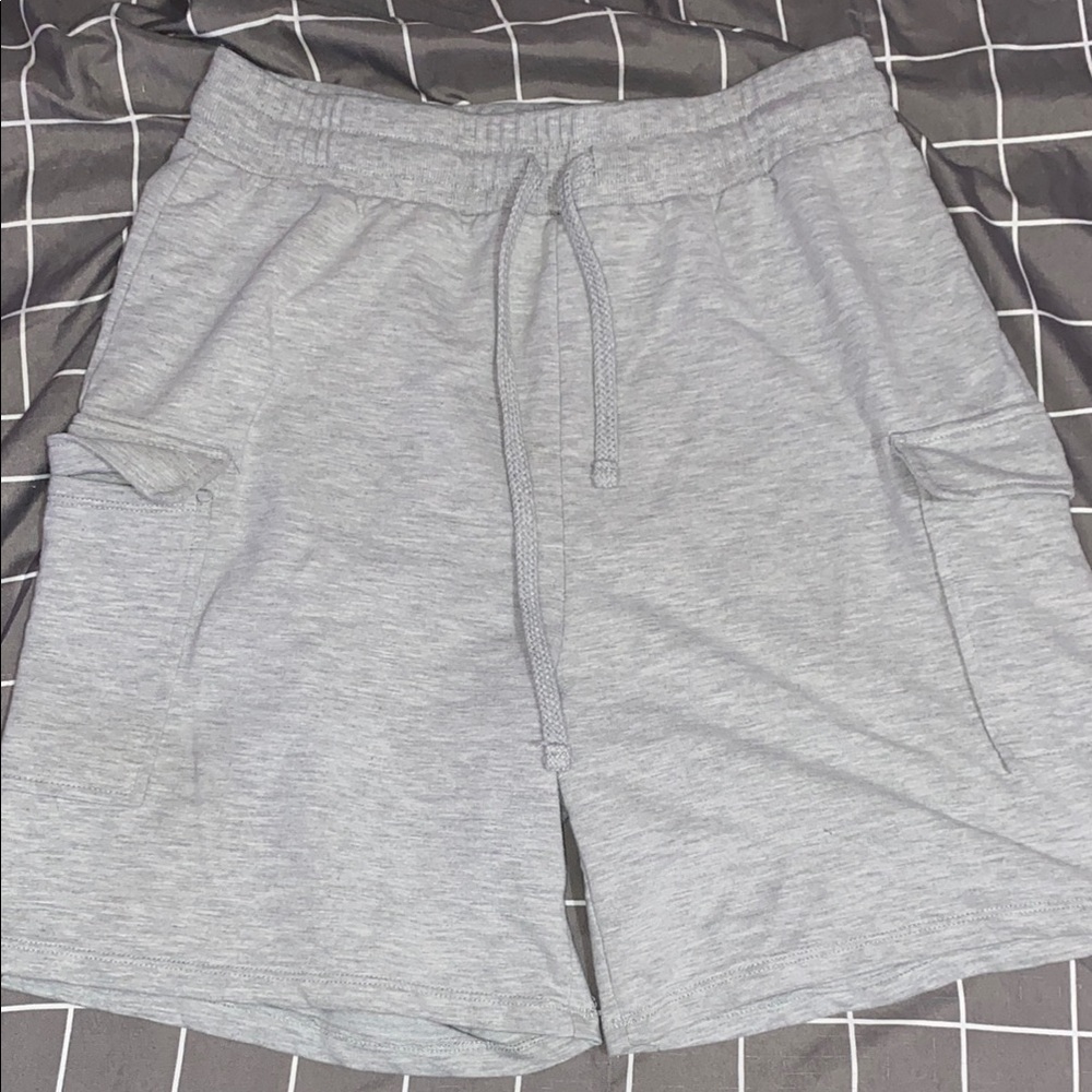 Gray Casual Shorts